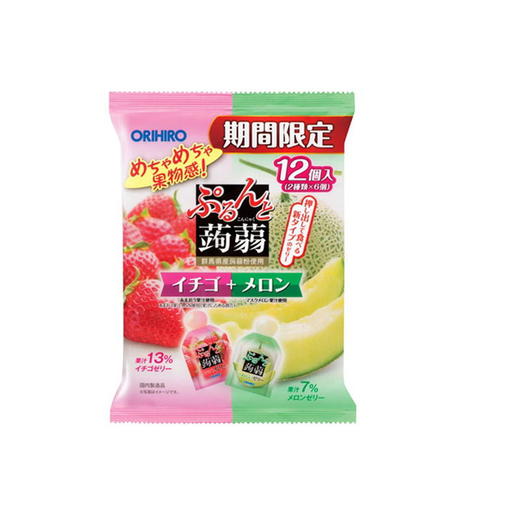 日本ORIHIRO蒟蒻果冻低卡高纤-240g（青提&香橙/草莓&哈密瓜/白桃&芒果/柚子菠萝/苹果葡萄/水蜜桃&荔枝 商品图4