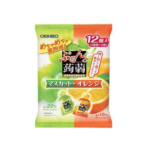 日本ORIHIRO蒟蒻果冻低卡高纤-240g（青提&香橙/草莓&哈密瓜/白桃&芒果/柚子菠萝/苹果葡萄/水蜜桃&荔枝 商品图5