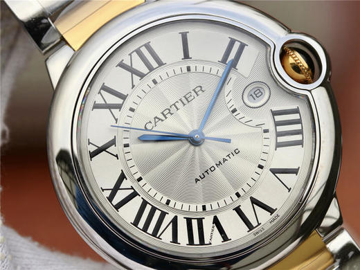 CR卡地亚蓝气球系列大号间金42mm男士腕表，精钢表带，自动机械机芯，密底。 商品图4