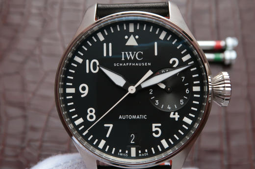 ZF万国IW500901新款大飞，3点钟位置真动能显示器，一比一原装51111自动机械机芯，表径46毫米，表壳厚度16毫米，男士，不透底，小牛皮 商品图7