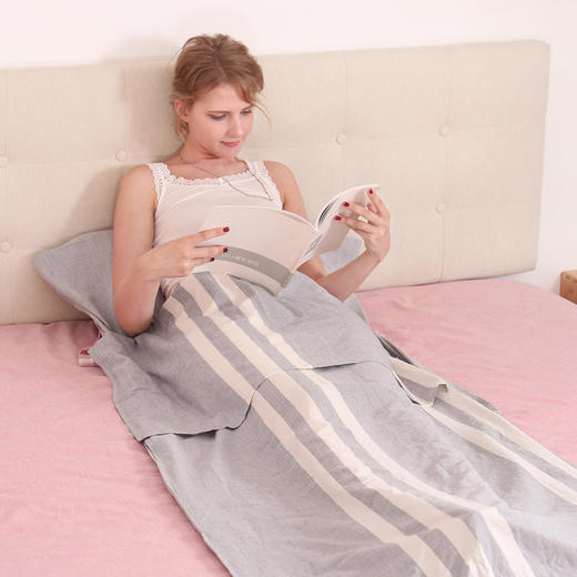 【特价清仓】龙之涵 全棉旅行睡袋 酒店火车必备隔脏睡袋单人双人 差旅出行必备隔脏神器 自带按摩效果 商品图2