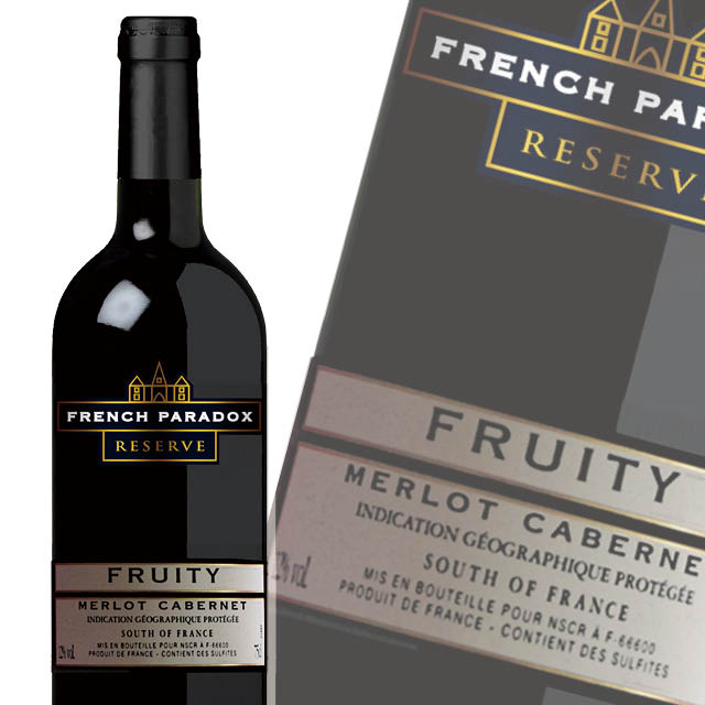 茗酊古堡-梅洛卡本内红葡萄酒 French Paradox Fruity Cabernet Merlot 750ml