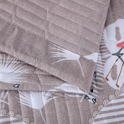 【床上用品】。火烈鸟夏凉被印花绗缝双人被子夏被空调被可水洗家纺夏被 商品图2