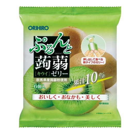 日本本土ORIHIRO立喜乐 可吸蒟蒻 香蕉味/提子味/青提味/猕猴桃味  6个入 商品图2