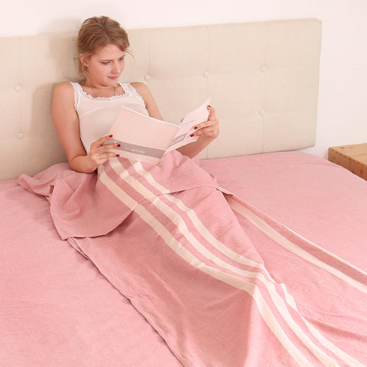 【特价清仓】龙之涵 全棉旅行睡袋 酒店火车必备隔脏睡袋单人双人 差旅出行必备隔脏神器 自带按摩效果 商品图11