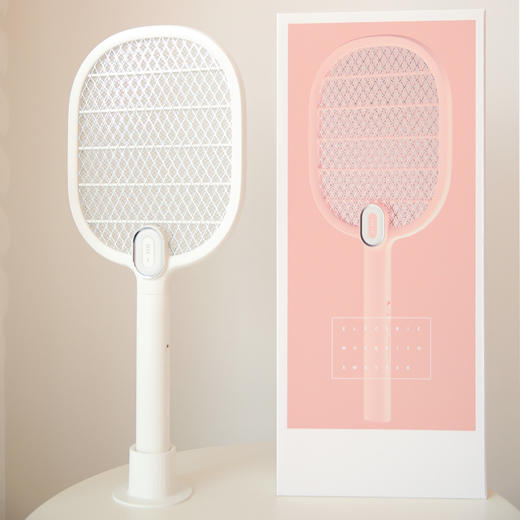 潮流新款USB充电电蚊拍 多功能灭蚊照明夜灯电击手持拍蚊器 商品图1