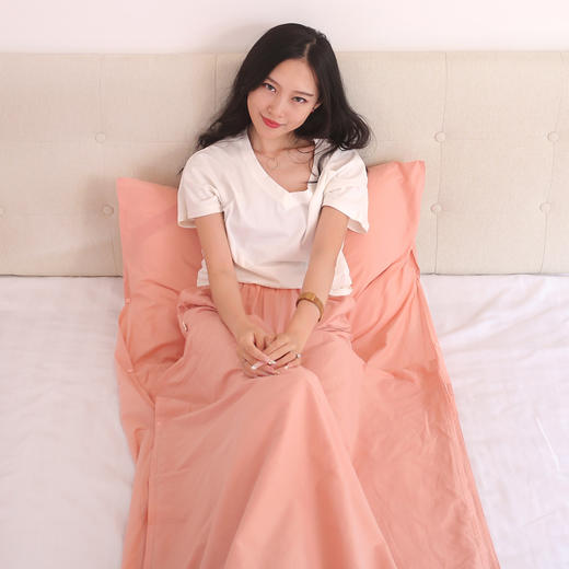 【特价清仓】龙之涵 全棉旅行睡袋 酒店火车必备隔脏睡袋单人双人 差旅出行必备隔脏神器 商品图0