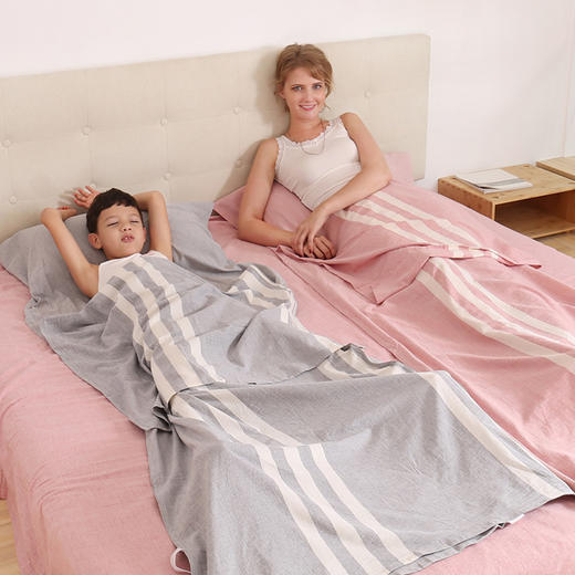 [全尺码]龙之涵全棉旅行睡袋 酒店火车必备隔脏睡袋单人双人差旅出行必备隔脏神器 商品图3