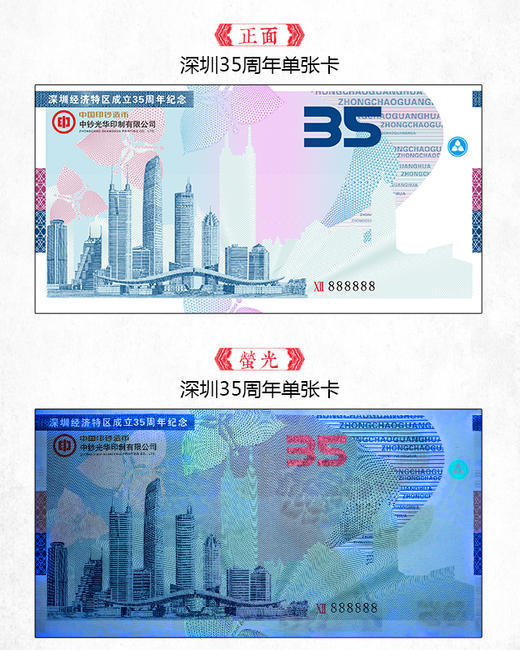 深圳特区成立35周年纪念券双联册 商品图1