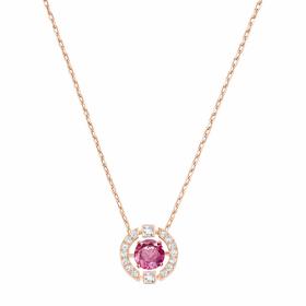 SWAROVSKI/施华洛世奇 跳动的心项链 玫瑰金红宝石5279421