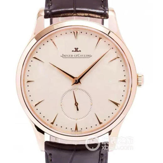 ZF积家大师系列Q1352520，定制原版Cal.896自动机械机芯。零件数：242个，动力储备：40小时，表带材质：牛皮，39mm直径，男士手表，透底 商品图0