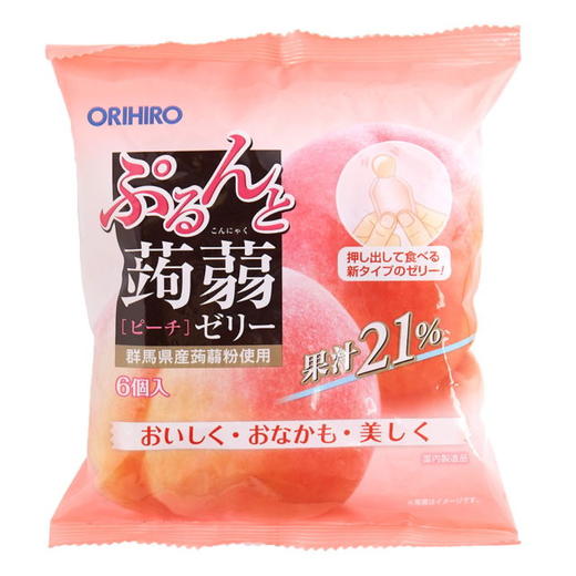 日本本土ORIHIRO立喜乐 可吸蒟蒻 香蕉味/提子味/青提味/猕猴桃味  6个入 商品图6