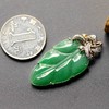冰种阳绿翡翠叶子18k白金钻石镶嵌 商品缩略图4