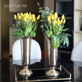 原野现代简约轻奢风格 郁金香仿真花假花套装 客厅餐厅装饰花