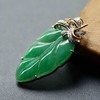 冰种阳绿翡翠叶子18k白金钻石镶嵌 商品缩略图3