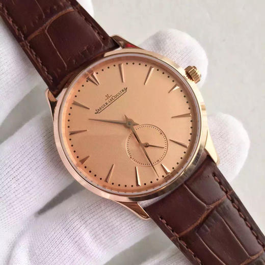 ZF积家大师系列Q1352520，定制原版Cal.896自动机械机芯。零件数：242个，动力储备：40小时，表带材质：牛皮，39mm直径，男士手表，透底 商品图3