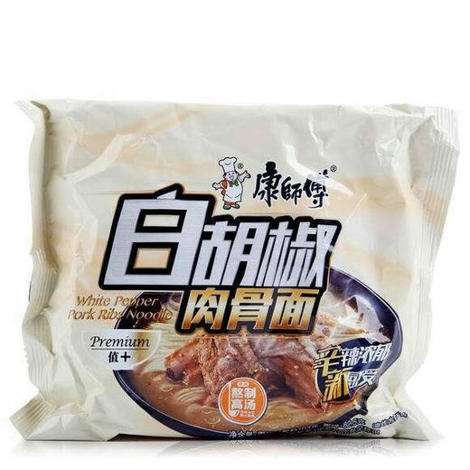 方便面康师傅白胡椒肉骨面