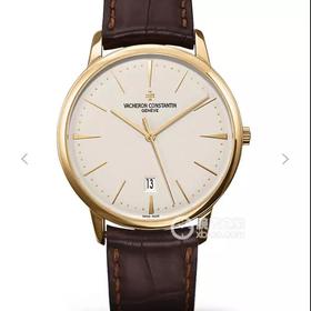 MKS江诗丹顿传承系列85180腕表 【表壳】尺寸40mmX9mm（吻合原装）完美圆形的表壳，搭配微孤式表耳设计，使之更加贴合佩戴者