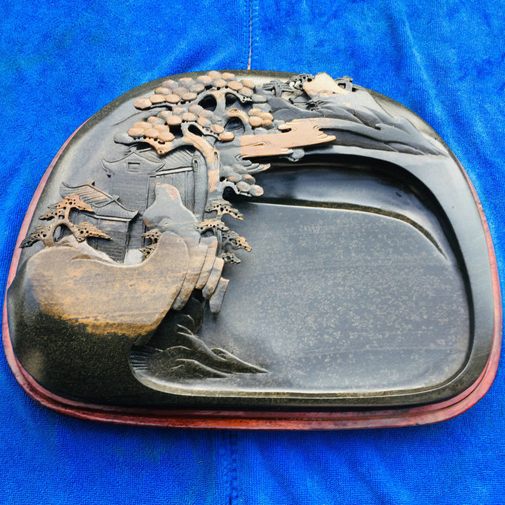 件件孤品大师作品四大名砚之歙砚龙尾砚纯手工雕刻