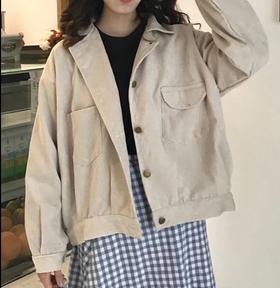 裁缝学苑 AW10复古韩版女士外套1:1实物服装纸样剪裁图纸牛皮纸样