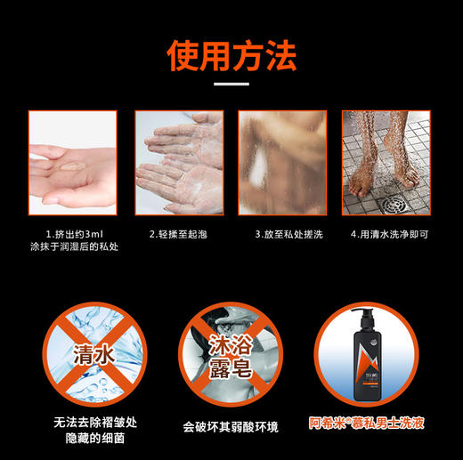 阿希米女性私密处洗液私处护理液外阴洗护沐浴清洁弱酸温和去味抗菌清爽 商品图5