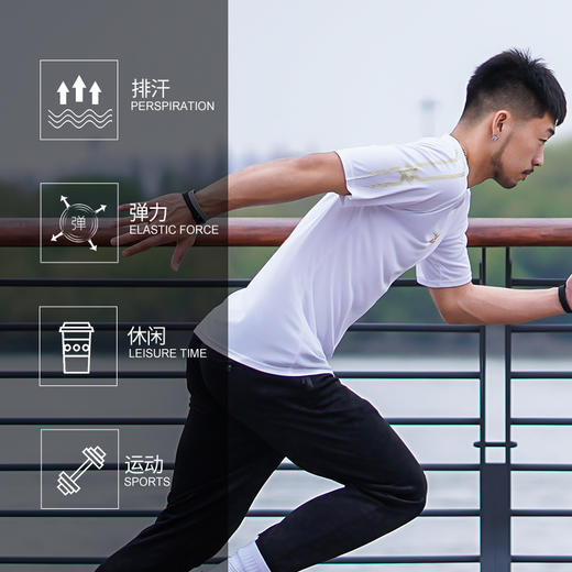 美津浓运动短袖健身T恤休闲短裤可定制球衣 商品图6