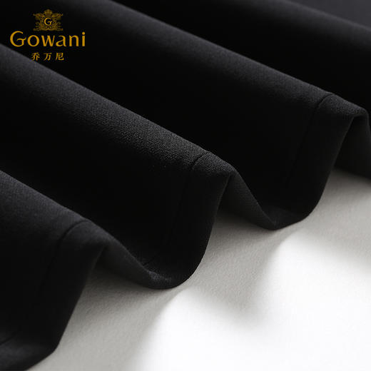 乔万尼春季修身休闲裤高腰显瘦黑色长裤女EN1F922 商品图3