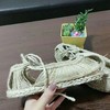 【买麻鞋，雅路人】防脚臭，复古手工编织红军草鞋男女士麻鞋舞台表演道具夏季系带全麻凉鞋 商品缩略图4