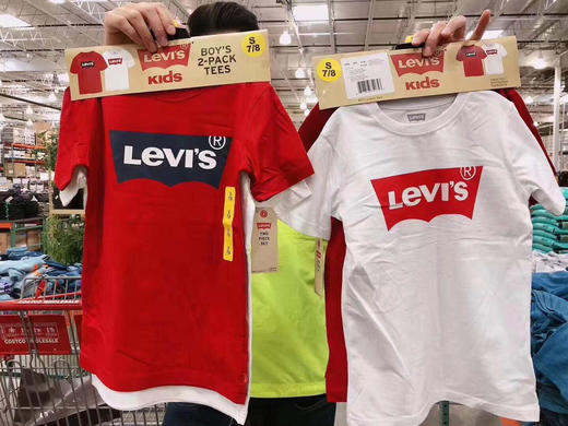 白菜！Levis李维斯大童款T恤两件装 商品图2