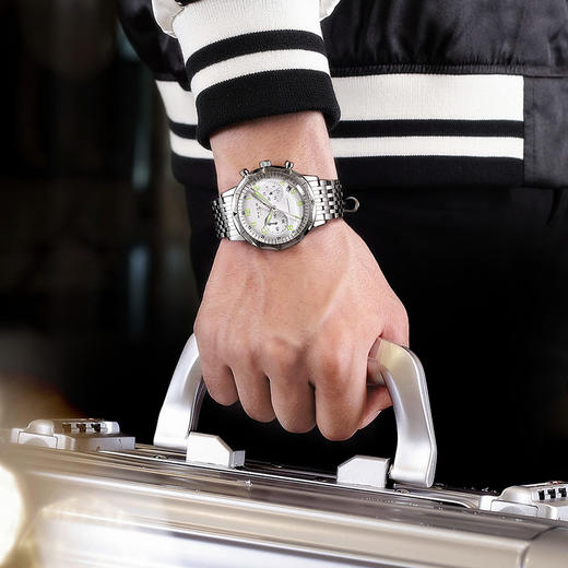 飞克男士手表夜光防水新款钢带时尚潮时尚创意简约学生多功能男表FS302 商品图3