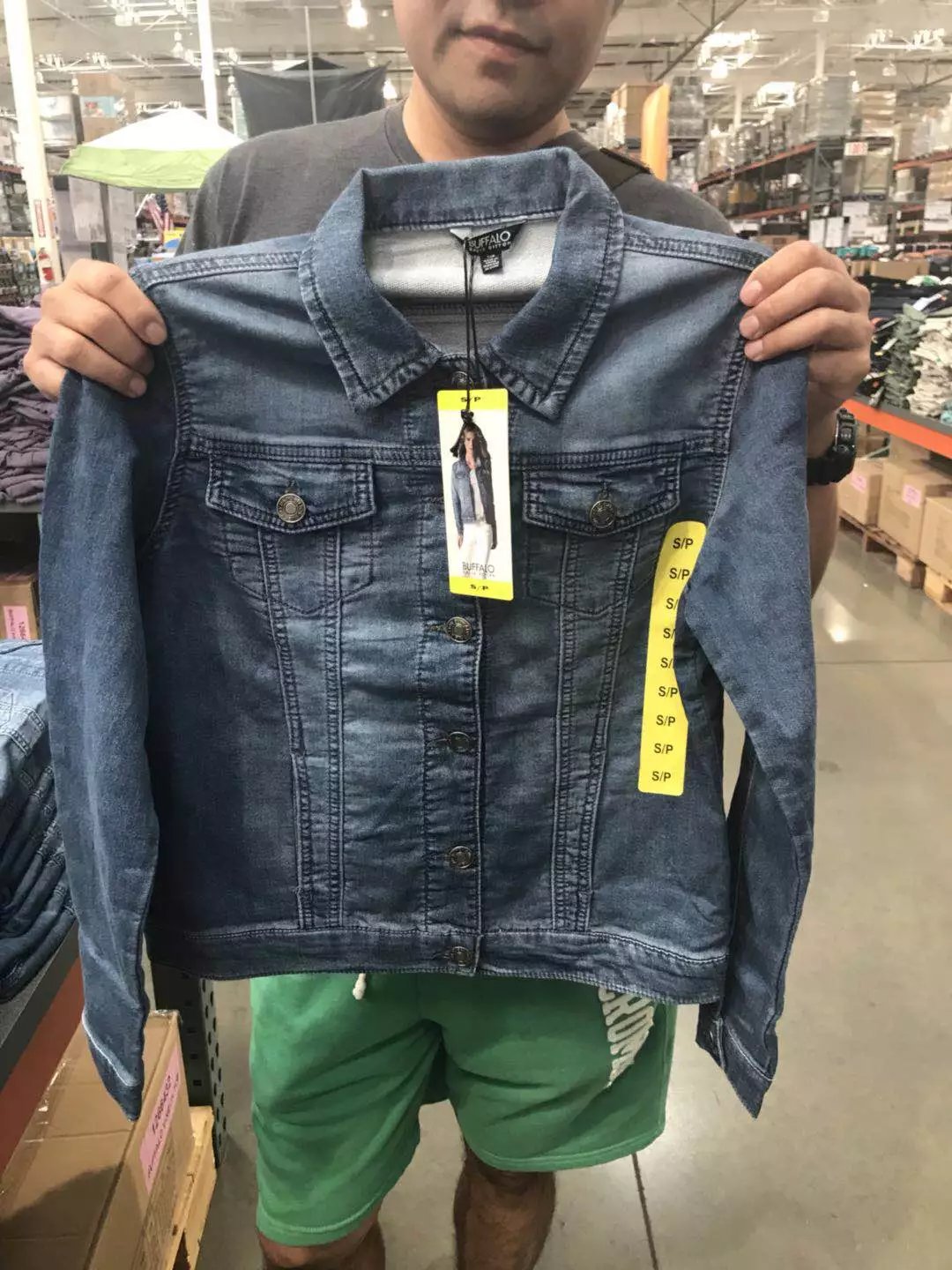 国内现货buffalo轻便柔软女士牛仔外套夹克