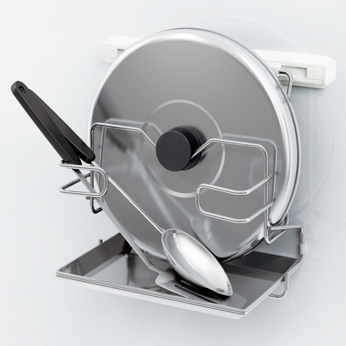 (预售·需等2个月）日本进口厨房珐琅板原装选配免打孔磁吸置物架挂钩