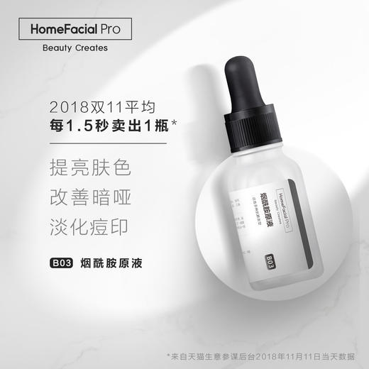 HomeFacialPro HFP烟酰胺原液\ HFP寡肽祛痘原液15ml保湿美白淡BAN祛痘印提亮精华美颜家 商品图0