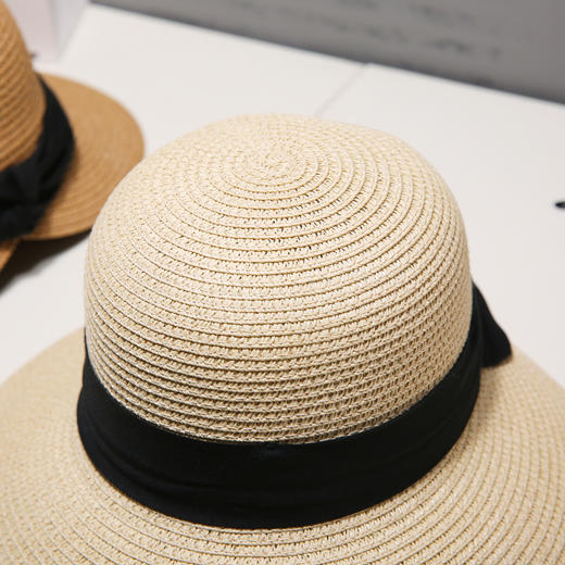优雅赫本风防晒太阳帽小清新沙滩帽 商品图4