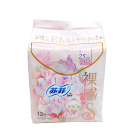 苏菲裸感S贵族棉日用卫生巾25cm12片