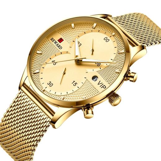 【手表】男士手表运动休闲手表 欧美商务新款5针计时男士手表 商品图2