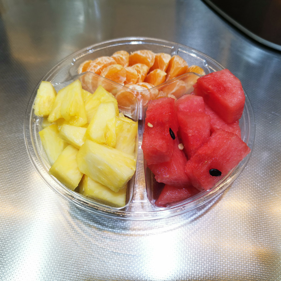 三格果盘（随机时鲜水果）约500g