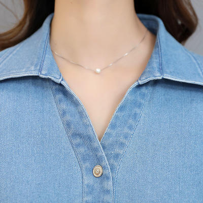 ZM 1907A 牛仔裙韩版2019单排扣连衣裙 商品图2