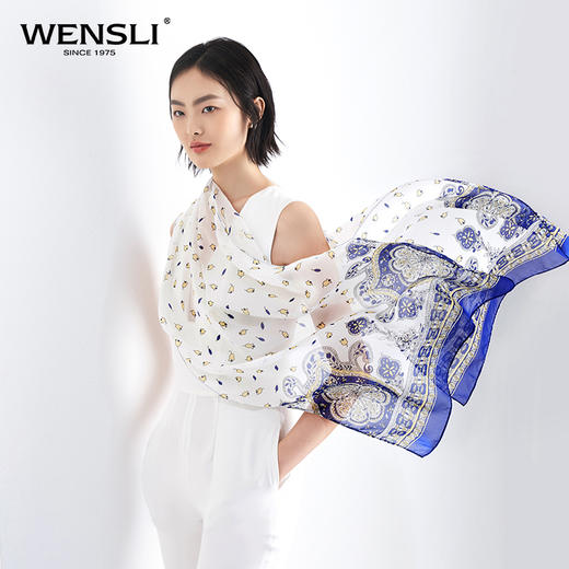 真丝长巾 蓓蕾 商品图2