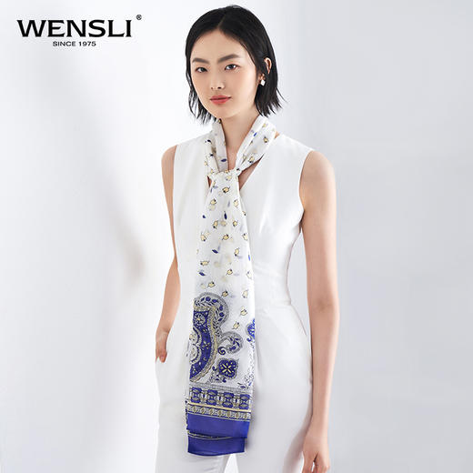 真丝长巾 蓓蕾 商品图4