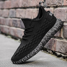 【运动鞋男】春季男士休闲鞋韩版潮流百搭网面飞织运动鞋帆布椰子鞋潮