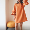AtelierMissLu / Paola-加州橘袖口趣味褶皱连身裙 商品缩略图10