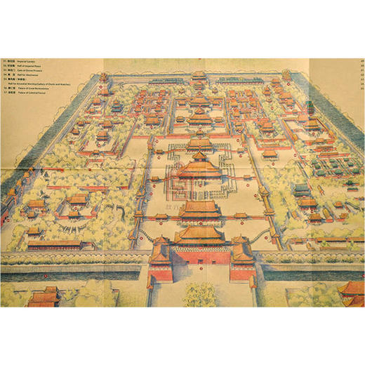 【惠】故宫全景手绘地图 纸上故宫 商品图3