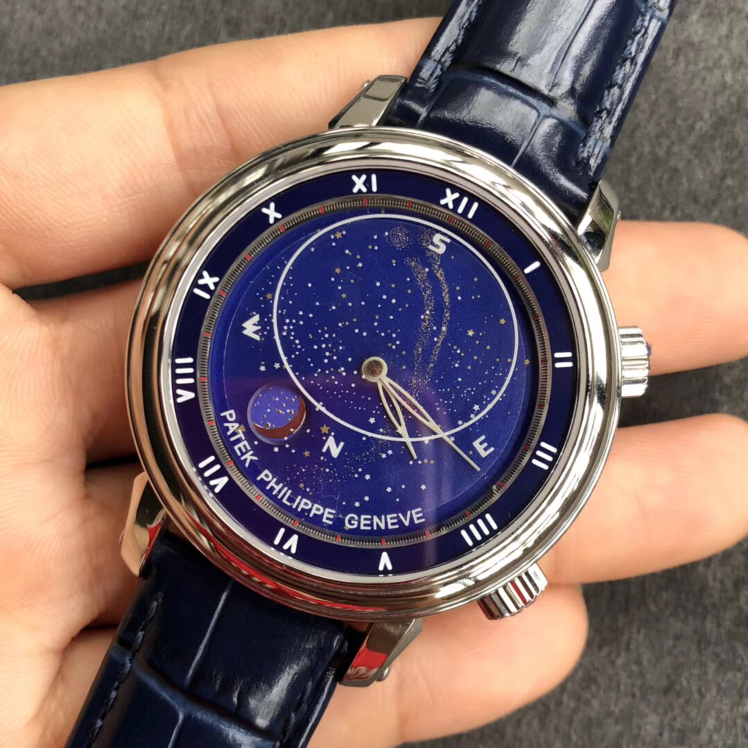 pp百达翡丽星空5102天月款日内瓦苍穹系列星空腕表独具特别星象功能