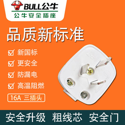 公牛 10A 16A三插头 2种规格 商品图0