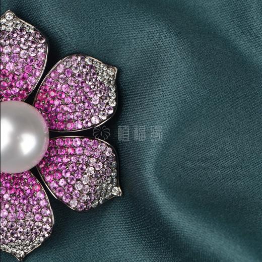 【绽放的爱】白珍珠红花胸针-ZZ1808125 商品图2