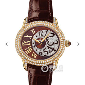 爱彼千禧系列77303BC款女士腕表华丽上线，一款上手满满设计感耐看型手表。皮表带，自动机械机芯，透底。