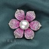 【绽放的爱】白珍珠红花胸针-ZZ1808125 商品缩略图3