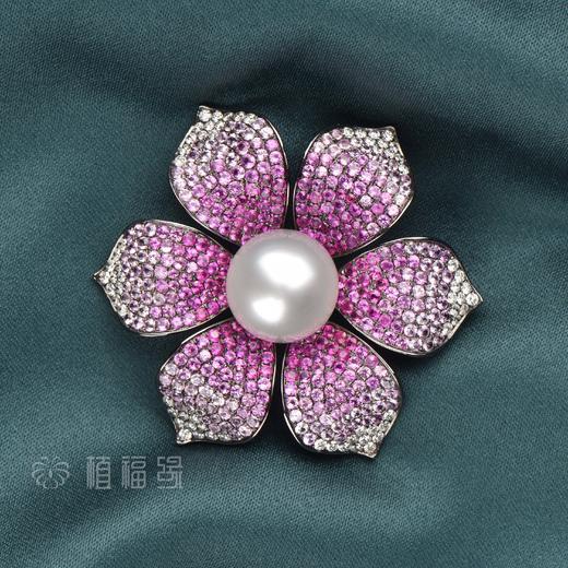 【绽放的爱】白珍珠红花胸针-ZZ1808125 商品图3