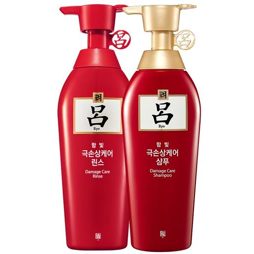 韩国 Ryo/吕 红吕含光耀护洗发水+护发素套装400ml+400ml 商品图0